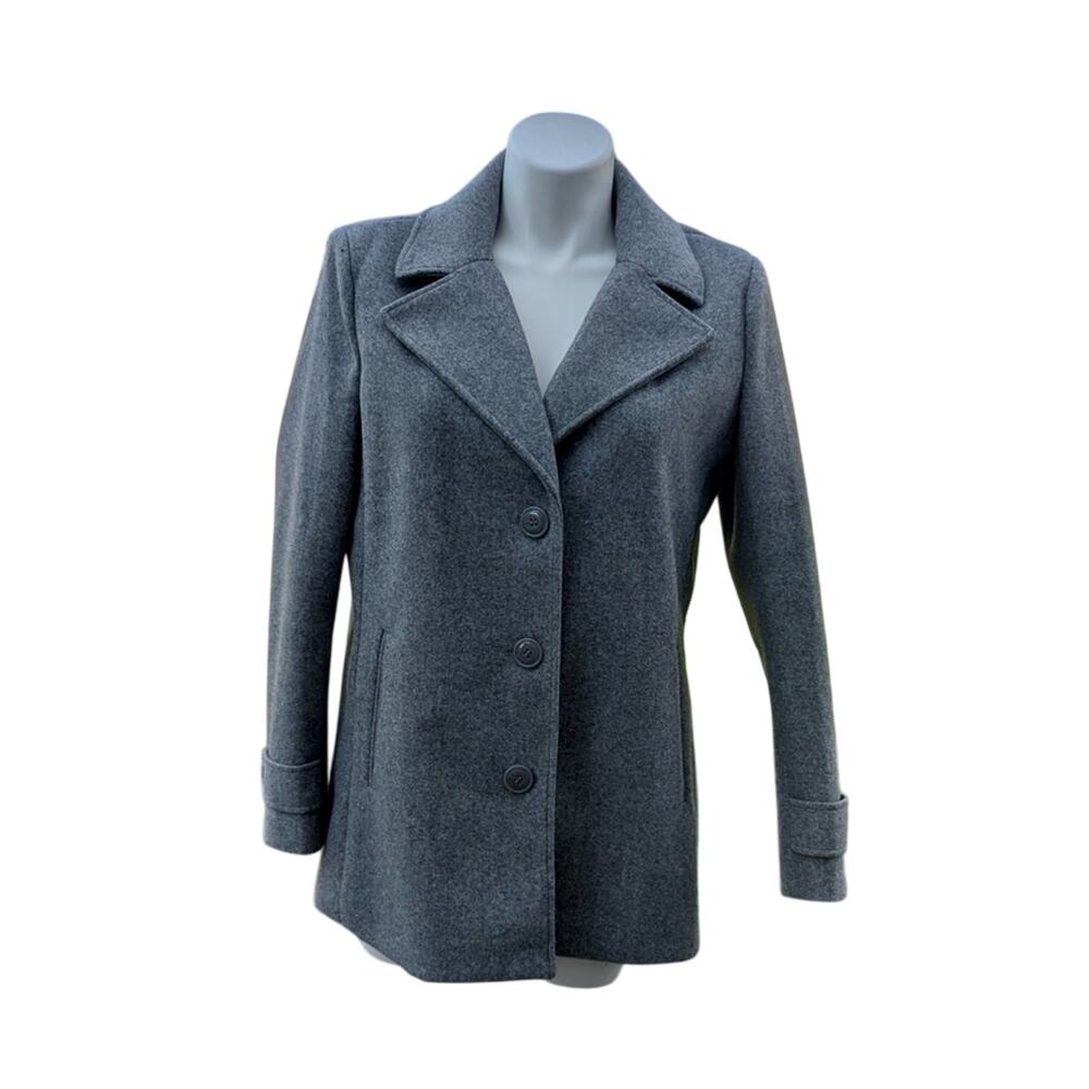 Andrew Marc Women's Charcoal Pea Coat Size XL